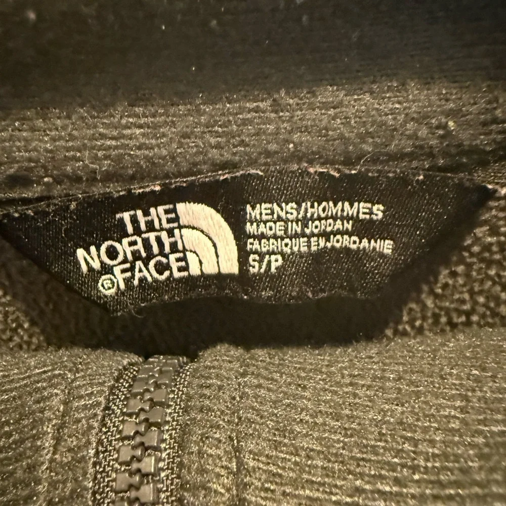 The North Face Quarter Zip Fleece Sweater Grey Black Heather Men’s Size Small